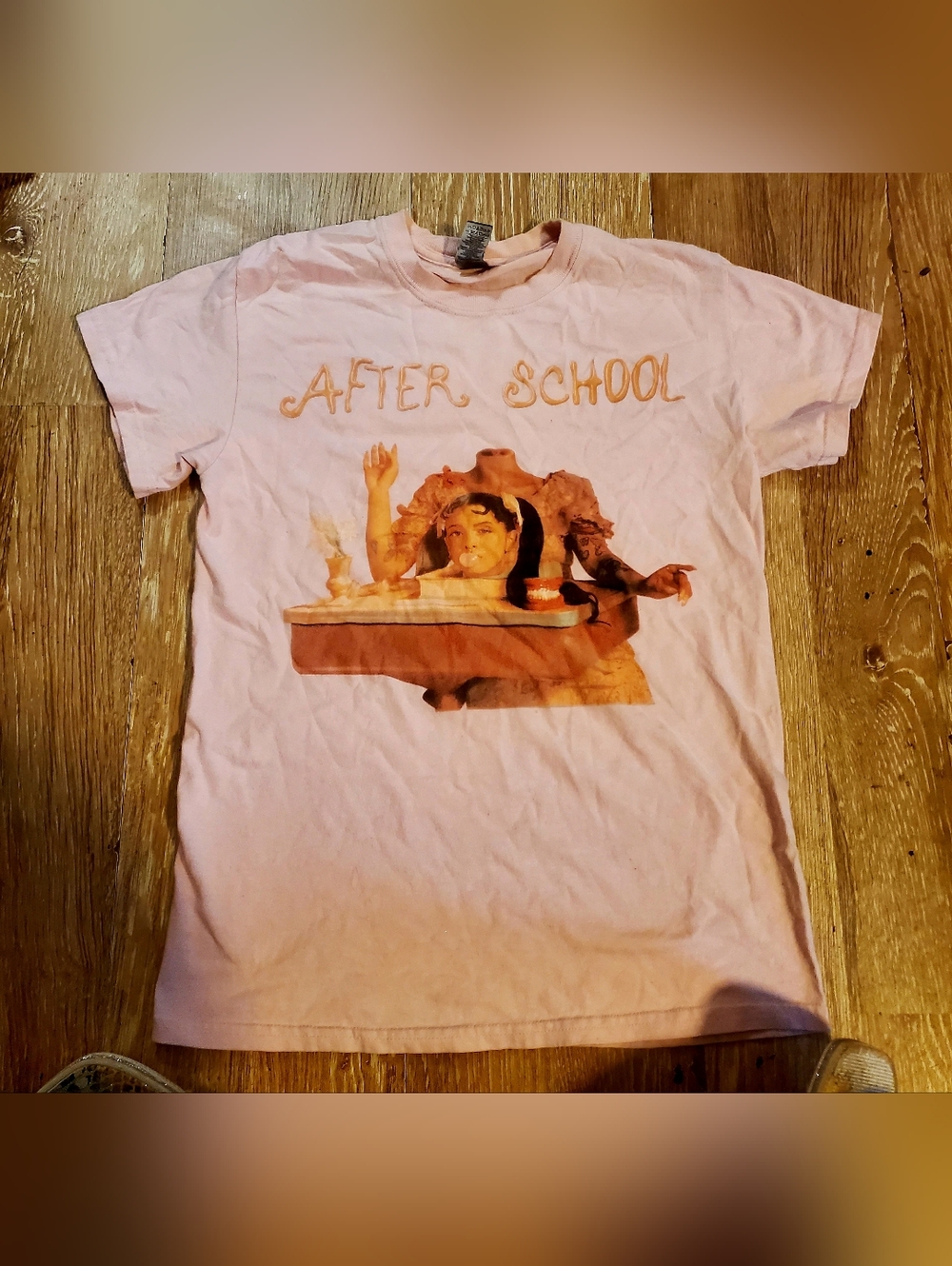Melanie Martinez Light Pink 'After School' Graphic Tee